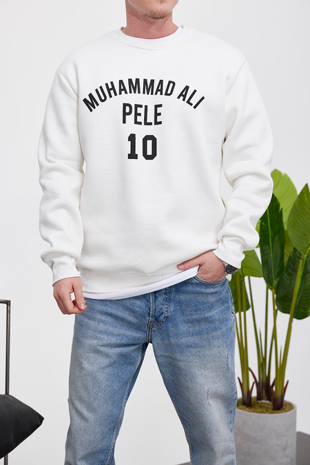 Nomarc Pele 10 Beyaz Sweatshirt