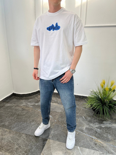 Nomarc Yazılı Beyaz Tshirt