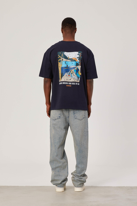 Same Ocean Yazılı Lacivert Tshirt
