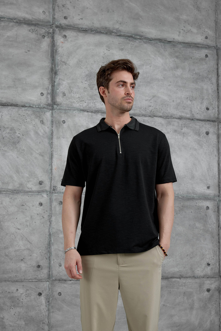 Siyah Mrk Polo Yaka  Tshirt