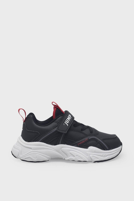 Jump Unisex Çocuk Cırtlı Spor Ayakkabı Siyah JM29603