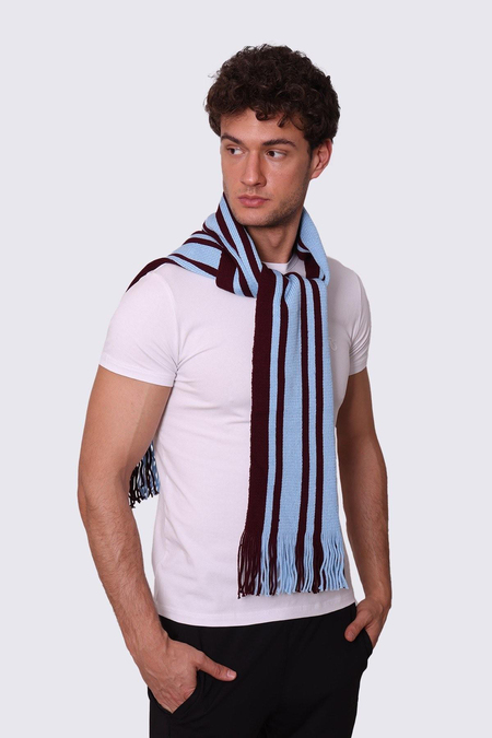ATKI CASUAL BORDO MAVİ ÇİZGİLİ