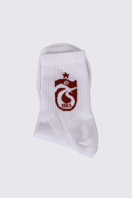CROPPED TENİS ÇORAP BORDO  LOGOLU