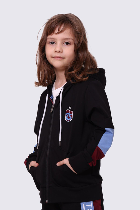 EŞOFMAN TAKIMI FERMUARLI KAPÜŞONLU İKİ RENK PARÇALI
