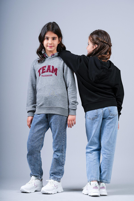GENÇ SWEATSHIRT KAPÜŞONLU TEAM NAKIŞLI