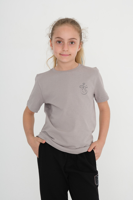 GENÇ TSHIRT SIRTI LOGO VE KRAMPON BASKILI
