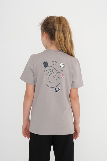 GENÇ TSHIRT SIRTI LOGO VE KRAMPON BASKILI