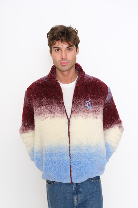MONT PELUŞ DEGRADE BORDO MAVİ