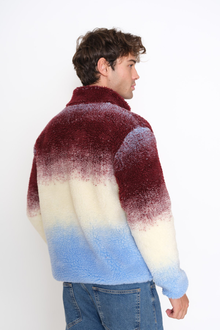MONT PELUŞ DEGRADE BORDO MAVİ