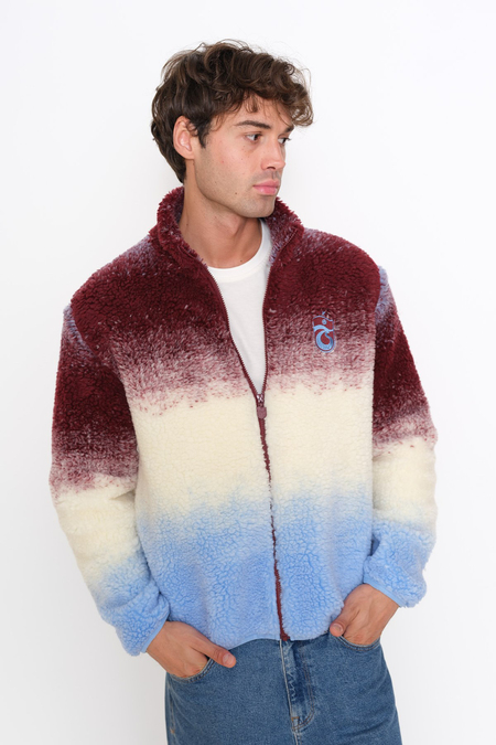 MONT PELUŞ DEGRADE BORDO MAVİ