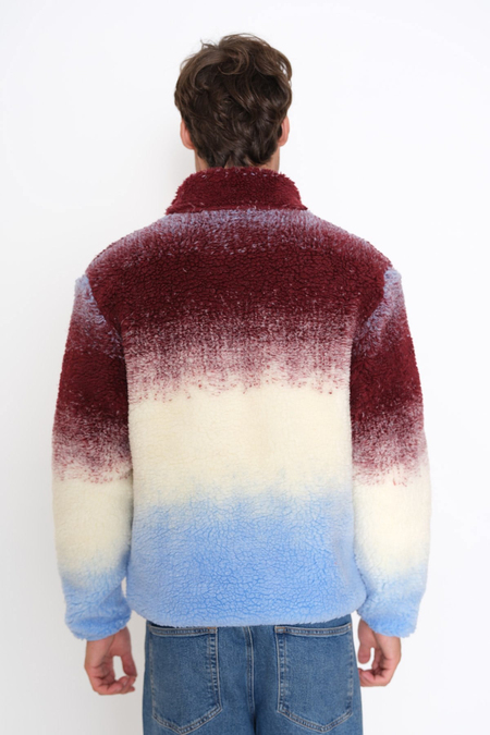 MONT PELUŞ DEGRADE BORDO MAVİ