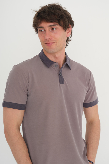 POLO YAKA TENCEL ÇİFT RENK TSHIRT
