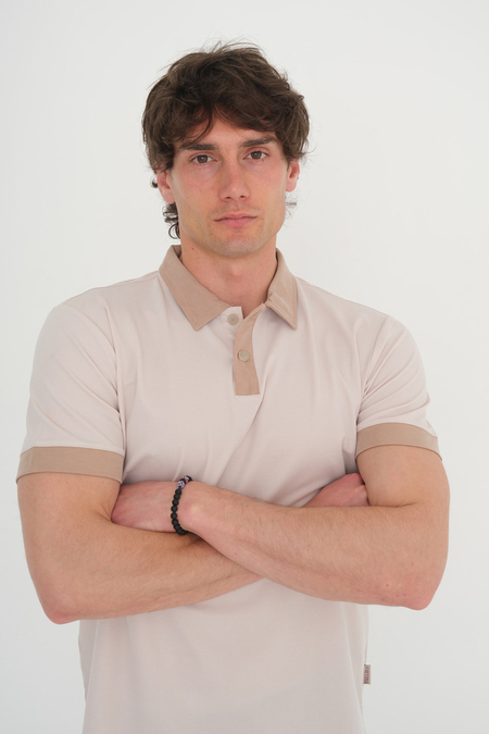 POLO YAKA TENCEL ÇİFT RENK TSHIRT