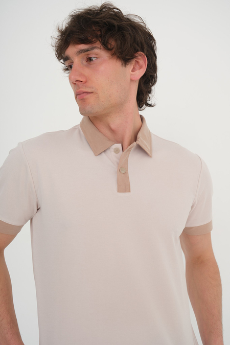 POLO YAKA TENCEL ÇİFT RENK TSHIRT