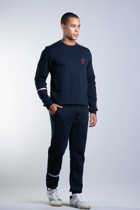 SWEAT 3 İPLİK BORDO MAVİ ŞERİTLİ