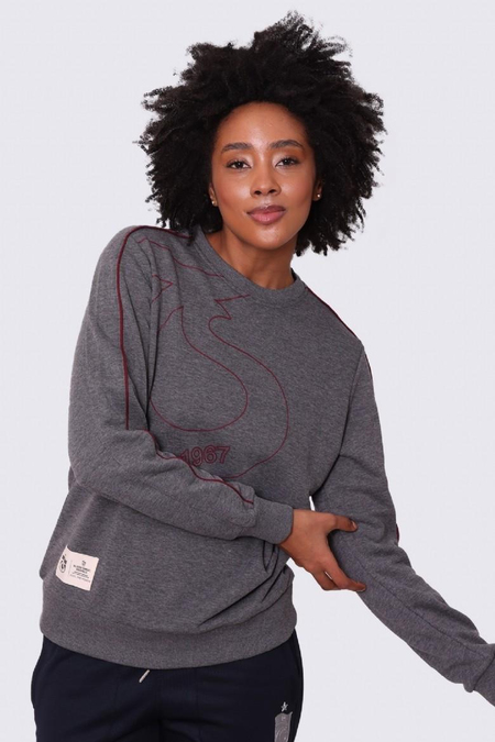 SWEAT KOLU BİYELİ ÖNÜ İÇ LOGO BASKILI