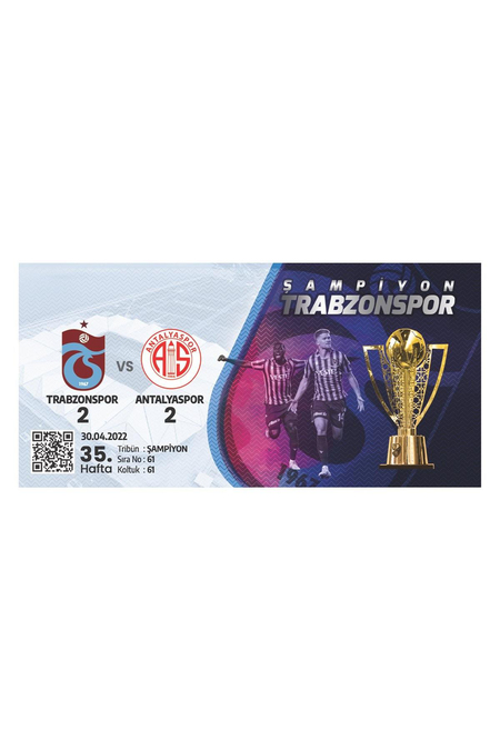 TRABZONSPOR ANTALYASPOR ANI BİLETİ