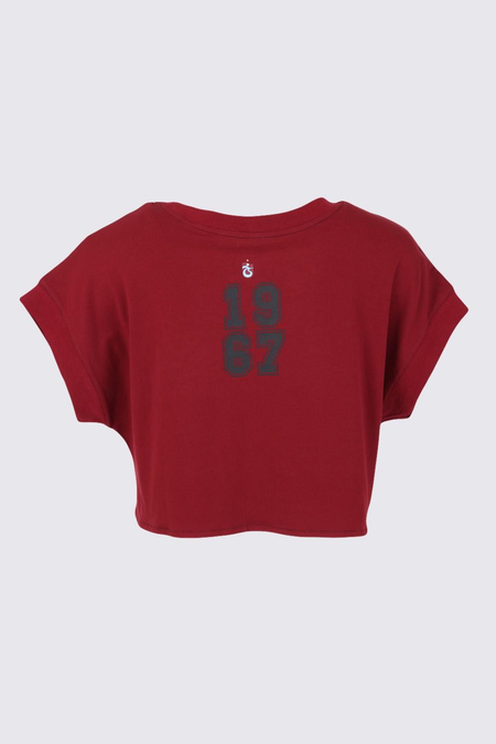 TSHİRT BİSİKLET YAKA 1967 BASKILI CROP