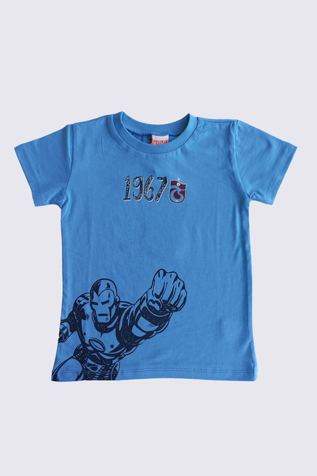 TSHİRT BİSİKLET YAKA 1967 LOGO BASKILI MARVEL