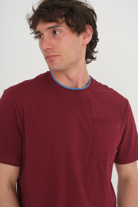 TSHIRT BİSİKLET YAKA CEPLİ
