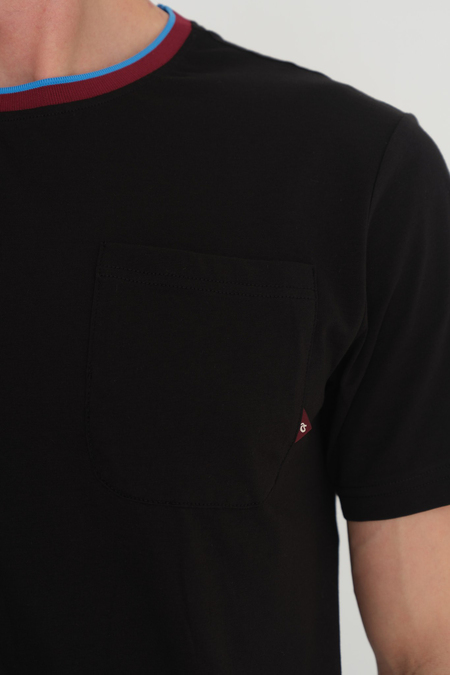 TSHIRT BİSİKLET YAKA CEPLİ