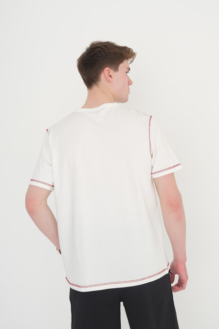 TSHIRT OMUZ VE KOLLARI ZİNCİR DİKİŞLİ