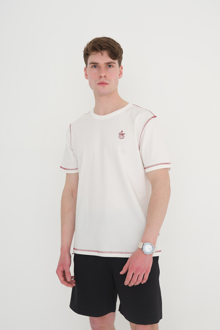 TSHIRT OMUZ VE KOLLARI ZİNCİR DİKİŞLİ