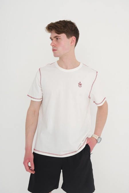 TSHIRT OMUZ VE KOLLARI ZİNCİR DİKİŞLİ