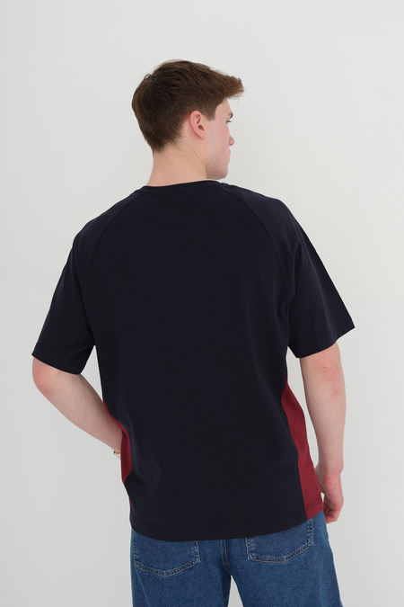 TSHIRT OMZU ÇİFT ÇİZGİLİ