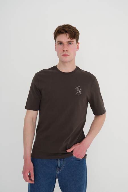 TSHIRT SIRTI LOGO VE KRAMPON BASKILI