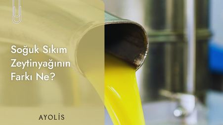 Soğuk sıkım zeytinyağının farkını anlatan kapak görseli