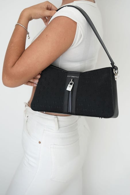 Silver & Polo Siyah - Siyah SP1102 Kadın Omuz Çantası