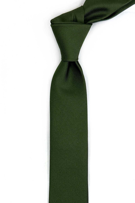 4.7 cm Yeşil Düz Ultra Slim Kravat İK2322