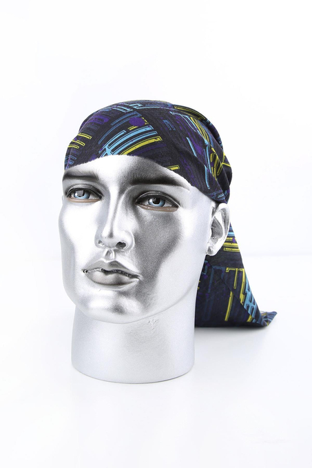 80s Siyah Mavi Bandana BND72