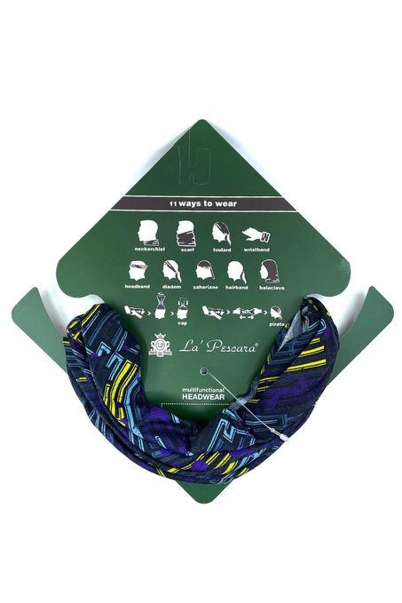80s Siyah Mavi Bandana BND72