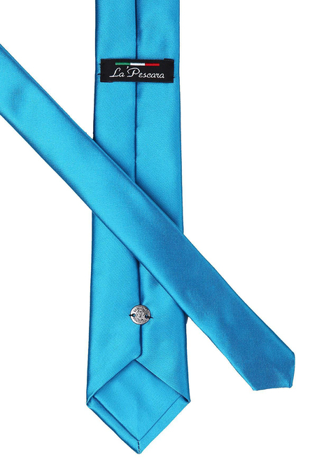 Açık Petrol Mavisi Saten Slim Kravat SK5323