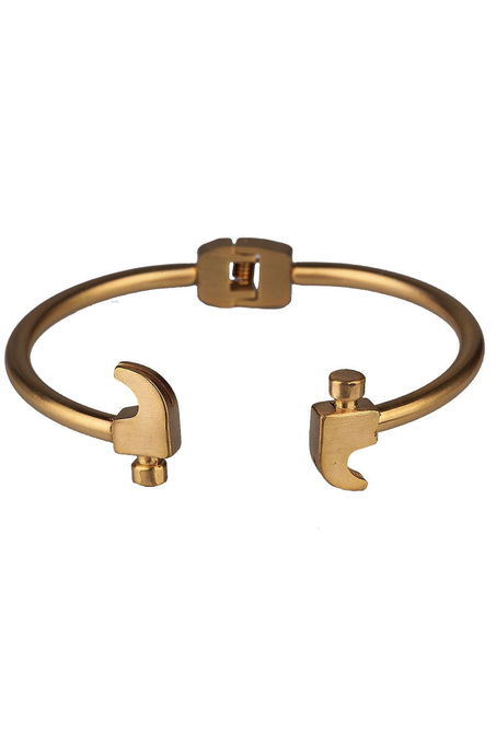 Altın Renk Çelik Erkek Bileklik BLK1565