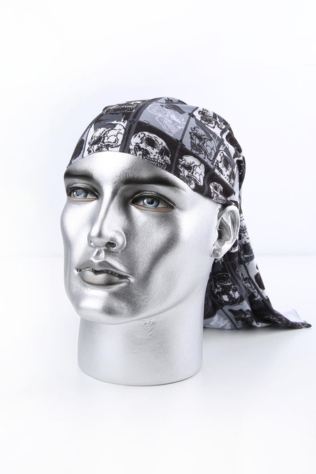 Angry Skull Siyah Beyaz Bandana BND18