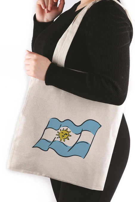 Arjantin Bayraklı Bez Çanta 35*40 Tote Bag TOT82
