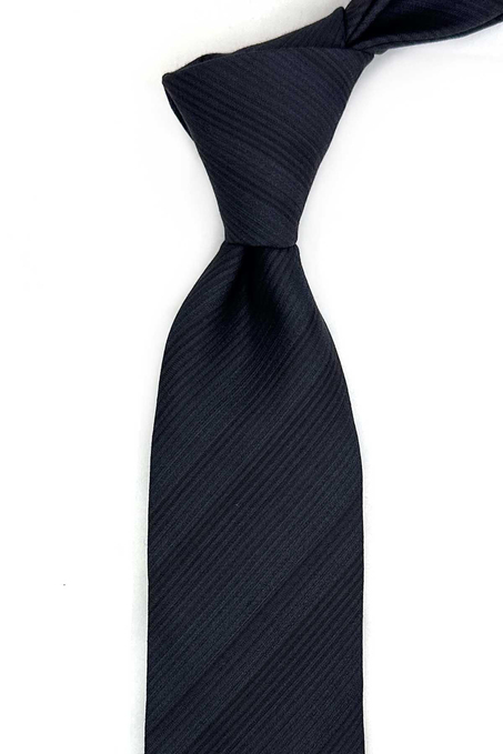 Aurelio Style Füme Çizgi Desen İtalyan İpek Kravat İK2290