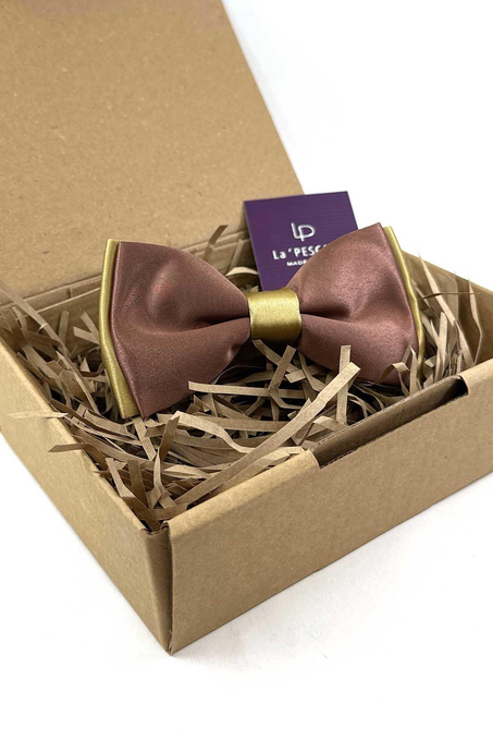 Bakır - Gold Saten Düz Papyon P1993