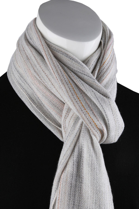 Barrington Style Kemik Renk Cashmere Kaşkol K460