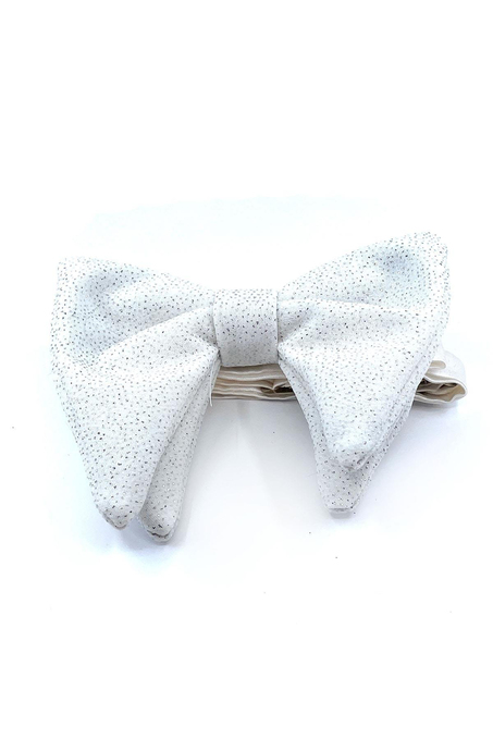 Beyaz Simli Büyük Damatlık Papyon P1701