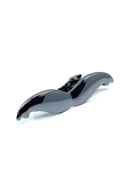 Bıyık Motif Füme Renk Kravat İğnesi KIY716