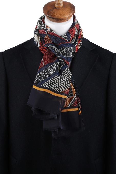 Bleecker Style Çok Renkli İtalyan Modal Kaşkol MDL10