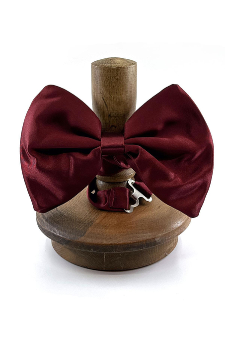 Bordo Büyük Saten Papyon SP37