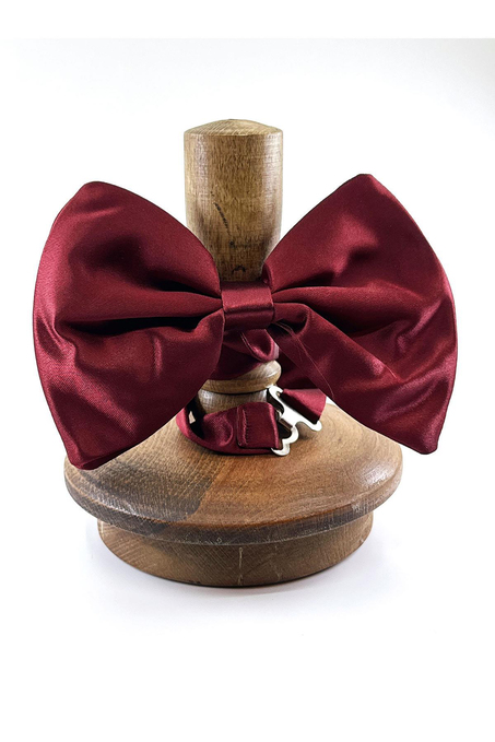 Bordo Büyük Saten Papyon SP37