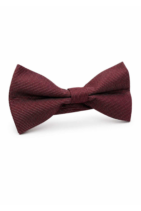 Bordo Çizgi İpek Papyon SB197