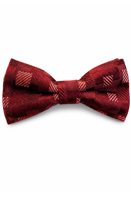 Bordo Kare İpek Papyon SB211