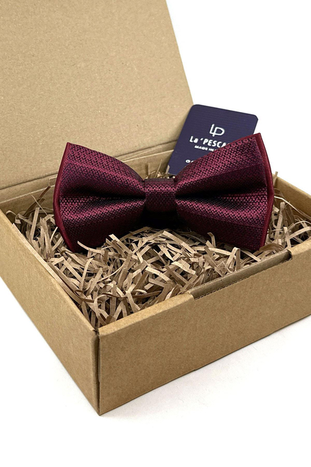 Bordo Kendinden Desen Papyon P1769